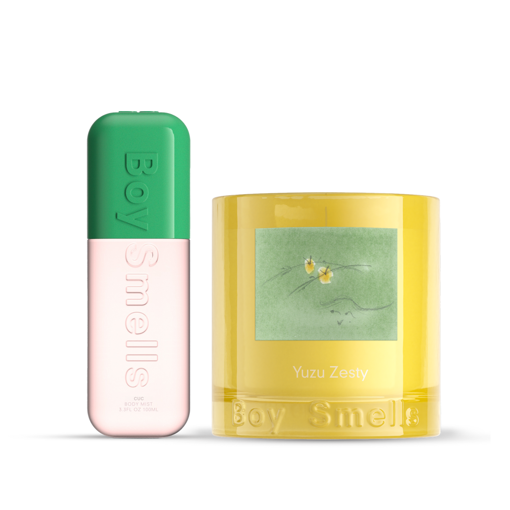 Relax and Refresh Duo: Cuc Travel Mist and Yuzu Candle | Boy Smells