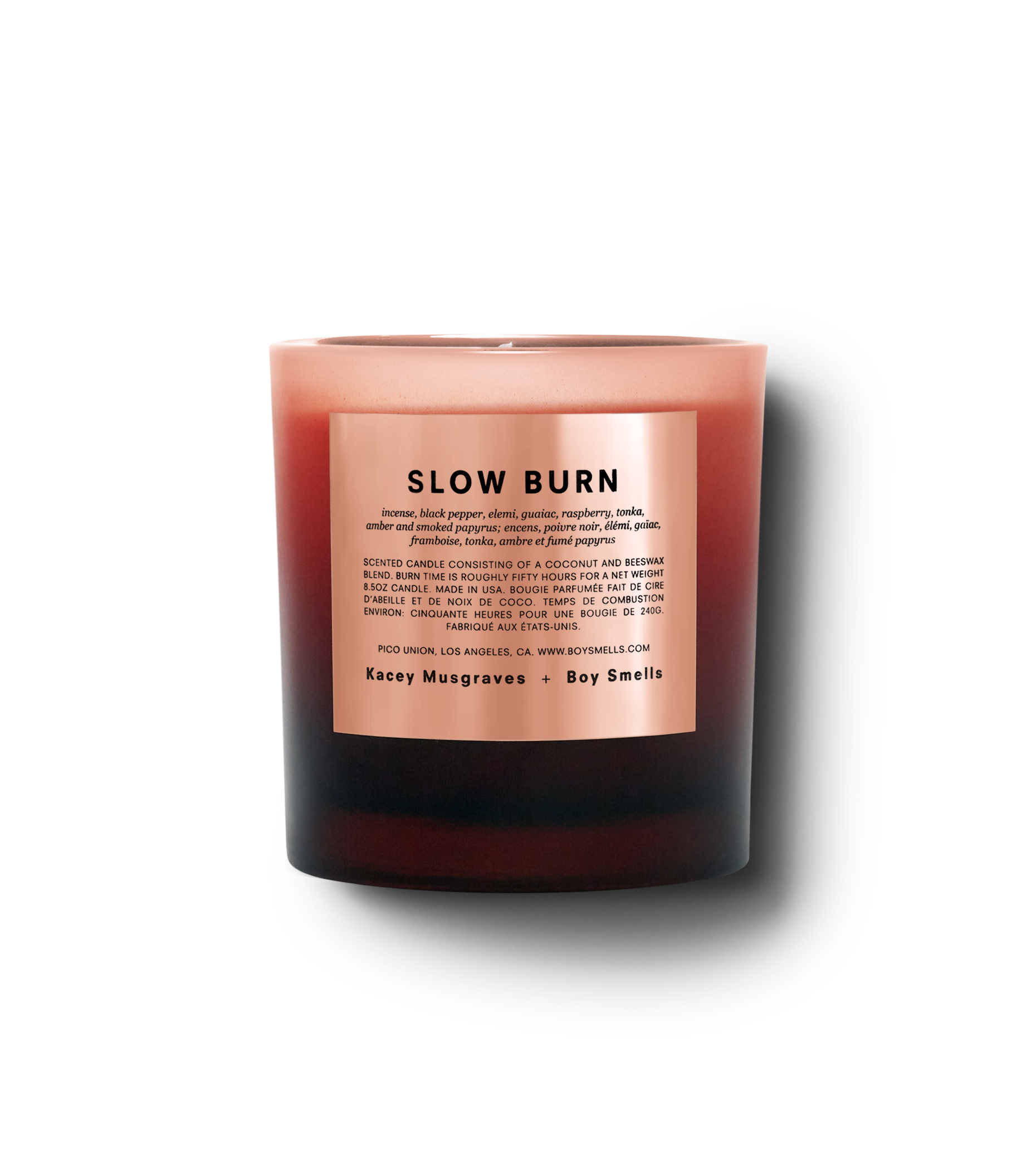 Slow Burn Scented Candle of Kacey Musgraves Boy Smells