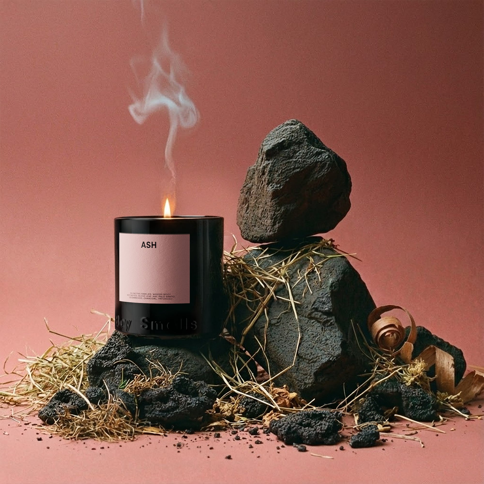 Ash: Soy Blend Scented Candles | Boy Smells