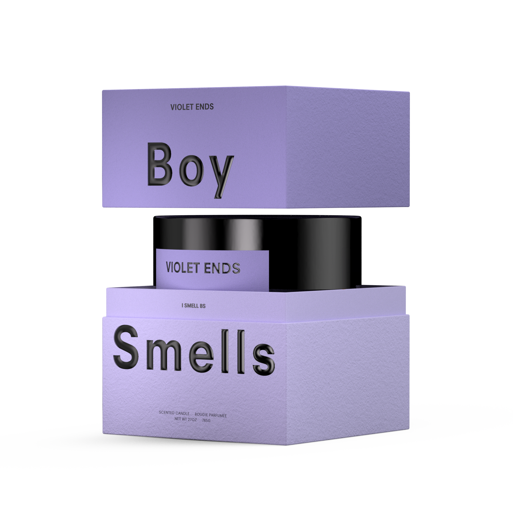Boy Smells Violet Ends Candle - Thumbnail 2