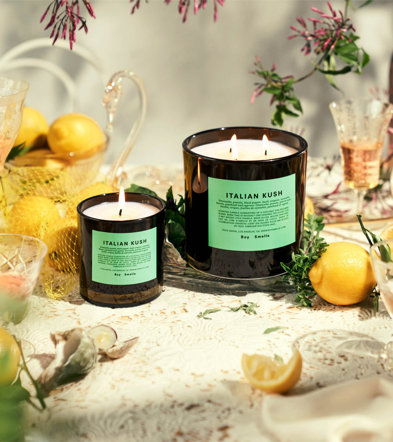 Italian Kush Coconut & Beeswax Scented Candles Boy Smells