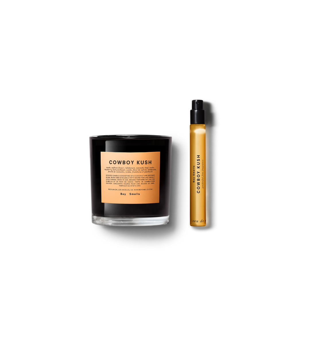 Cowboy Kush Duo — Scented Candles + Perfume Gift Set Boy Smells